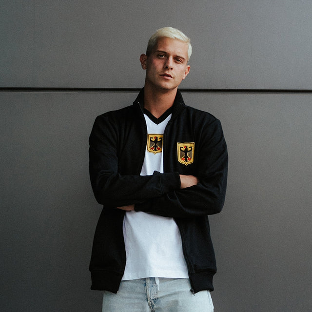 COPA Deutschland Retro Trainingsjacke schwarz