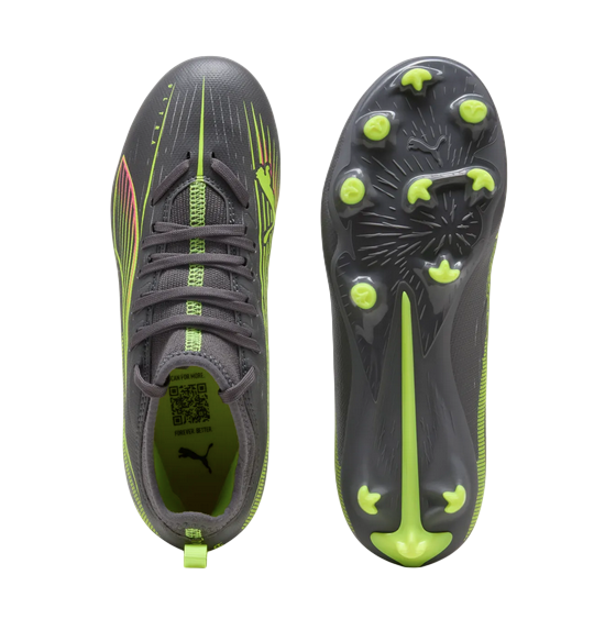 Puma Ultra 5 Match Fußballschuhe FG/AG grau Kinder