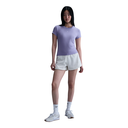 Nike Sportswear Chill Knit Mod-Crop-T-Shirt lila Damen