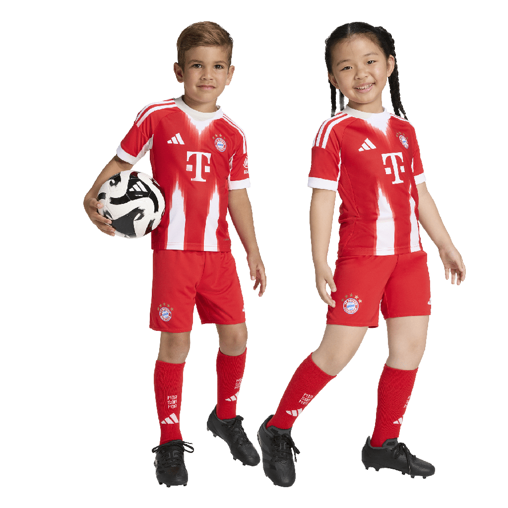 adidas FC Bayern München 25/26 Mini-Heimausrüstung rot Kinder  