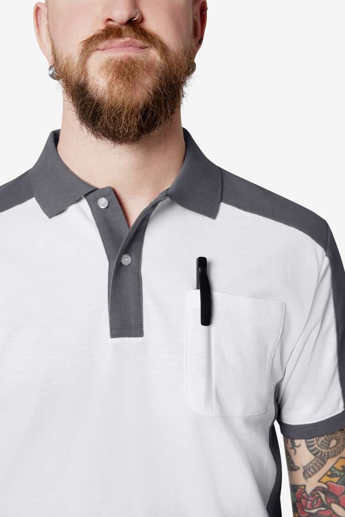 FHB Konrad Polo-Shirt weiß Herren