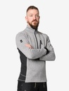 FHB Patrick Strick-Fleece-Troyer grau Herren