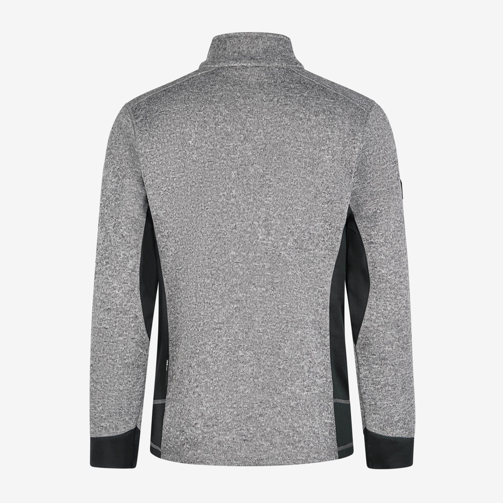 FHB Patrick Strick-Fleece-Troyer grau Herren