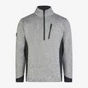 FHB Patrick Strick-Fleece-Troyer grau Herren