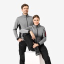 FHB Marieke Strick-Fleece-Jacke grau Damen