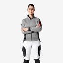 FHB Marieke Strick-Fleece-Jacke grau Damen