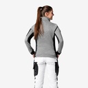 FHB Marieke Strick-Fleece-Jacke grau Damen