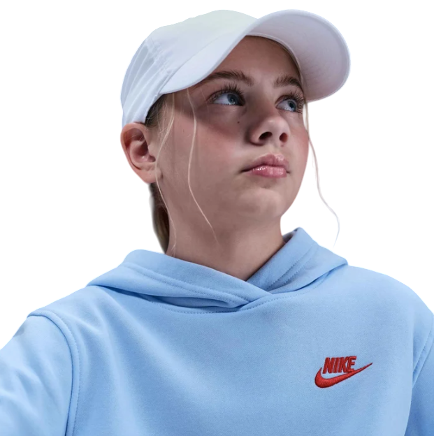 Nike Sportswear Club Fleece Kapuzenpullover blau Kinder 