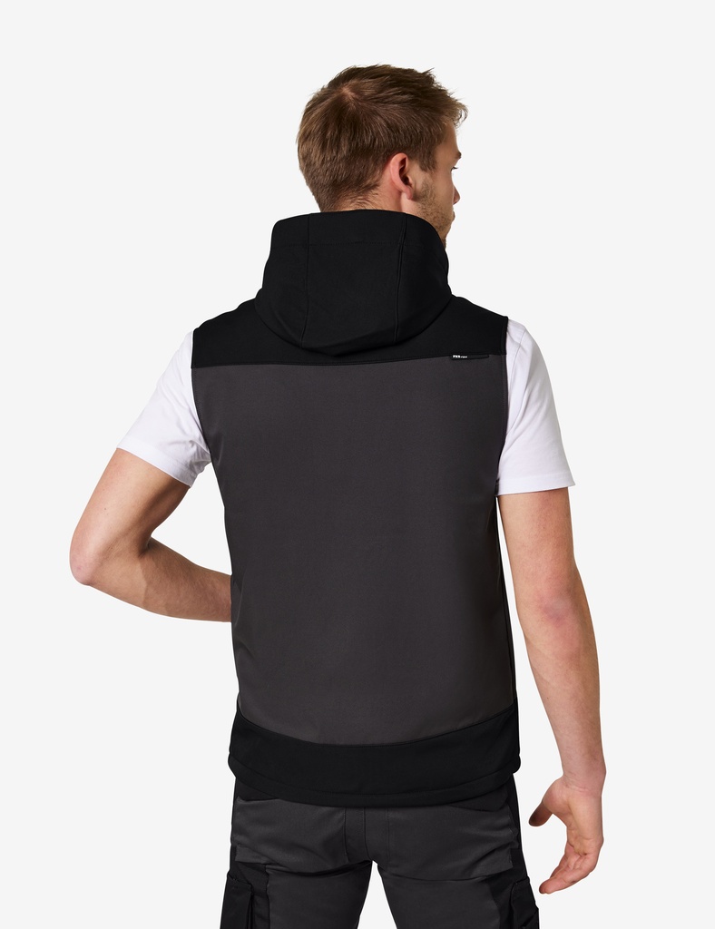 FHB Justus Softshellweste grau Herren