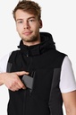 FHB Justus Softshellweste grau Herren
