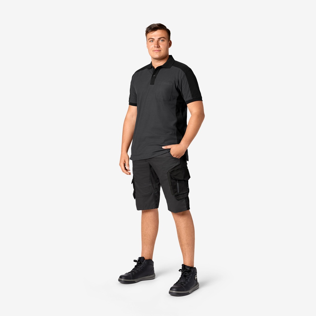 FHB Konrad Polo-Shirt grau Herren