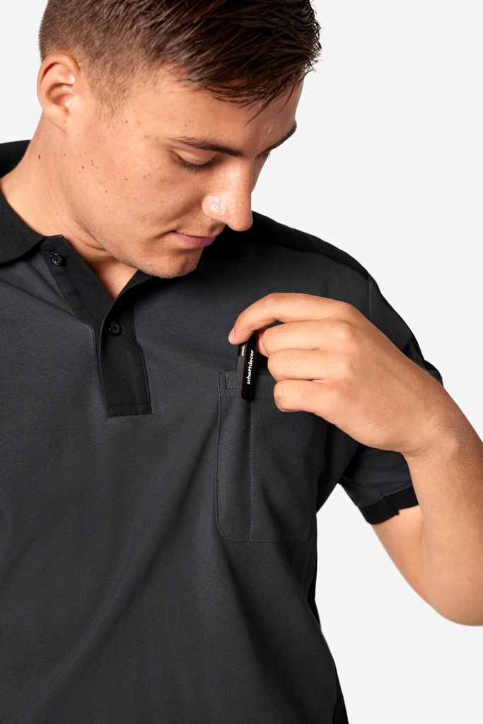 FHB Konrad Polo-Shirt grau Herren