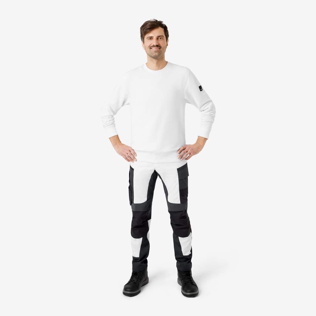 FHB PIET Sweatshirt unisex weiß