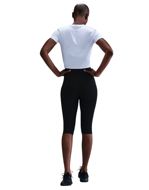 Nike One Capri-Leggings mit hohem Bund schwarz Damen