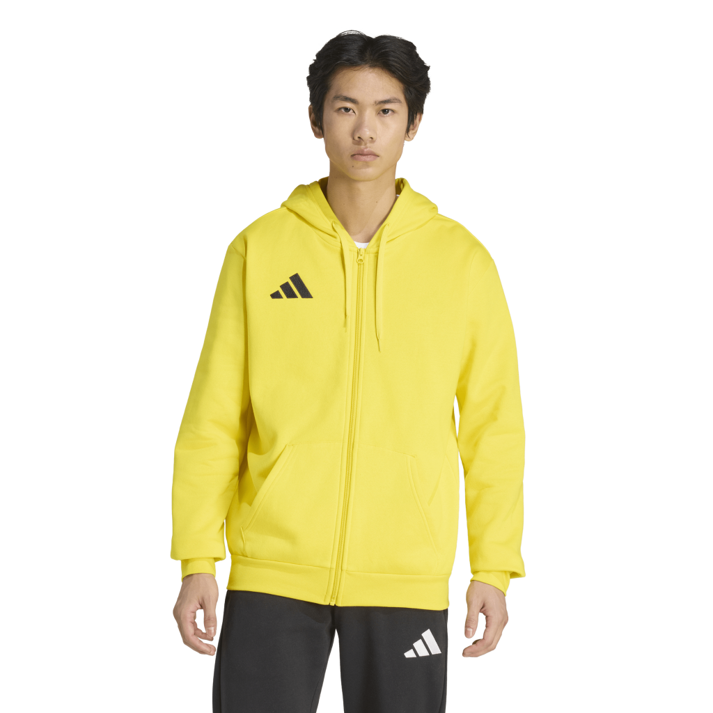 adidas Entrada 26 Fleece Kapuzenjacke gelb 