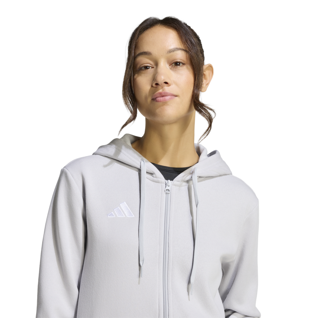 adidas Entrada 26 Fleece Kapuzenjacke grau Damen