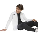 adidas Entrada 26 Fleece Kapuzenjacke weiß Kinder