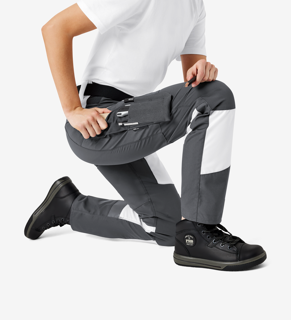 FHB MIO Arbeitshose elastisch weiß