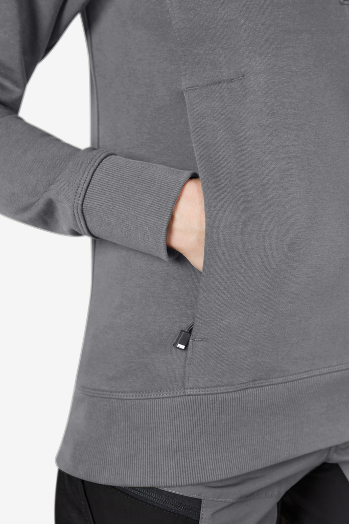 FHB ROB Zip-Sweatshirt unisex grau