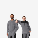 FHB ROB Zip-Sweatshirt unisex grau