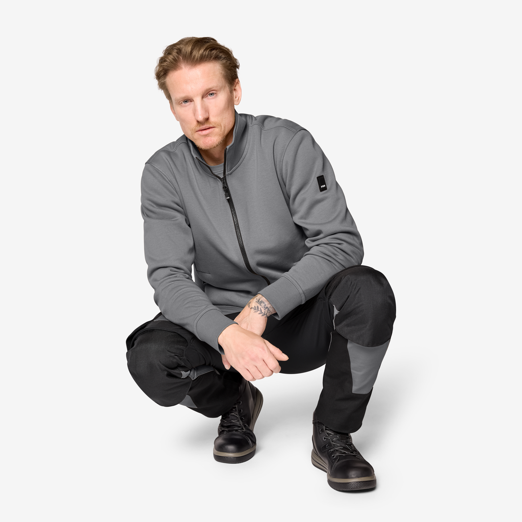 FHB LEO Arbeitshose elastisch grau 