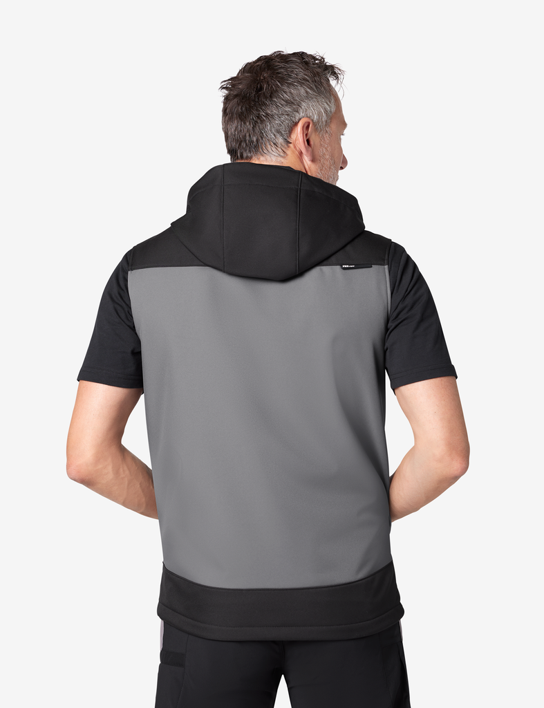 FHB JUSTUS Softshellweste grau 