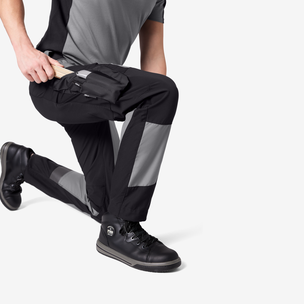 FHB MIO Arbeitshose elastisch grau