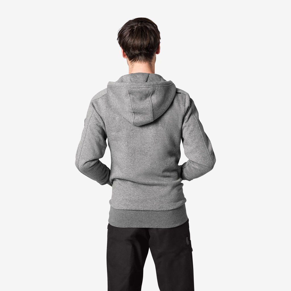 FHB BENNO Sweater-Jacke mit Kapuze grau