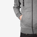 FHB BENNO Sweater-Jacke mit Kapuze grau