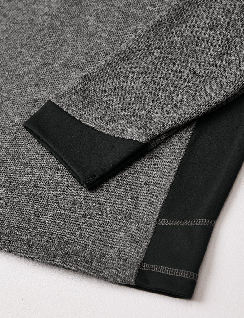 FHB PATRICK Strick-Fleece-Troyer anthrazit