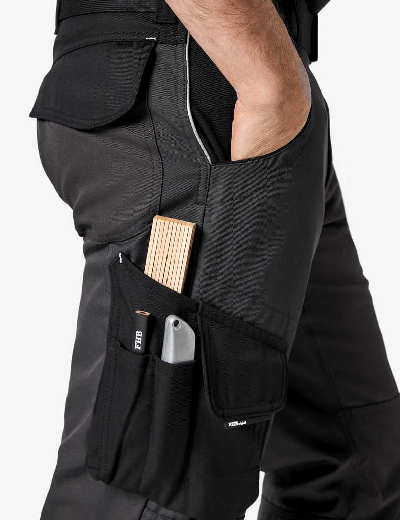 FHB ECKHARD Latzhose anthrazit