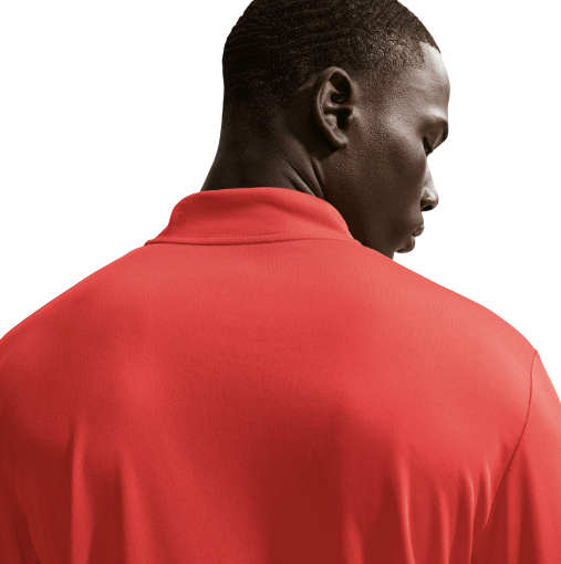 Nike Pacer Dri-FIT-Laufoberteil mit Halbreißverschluss rot  