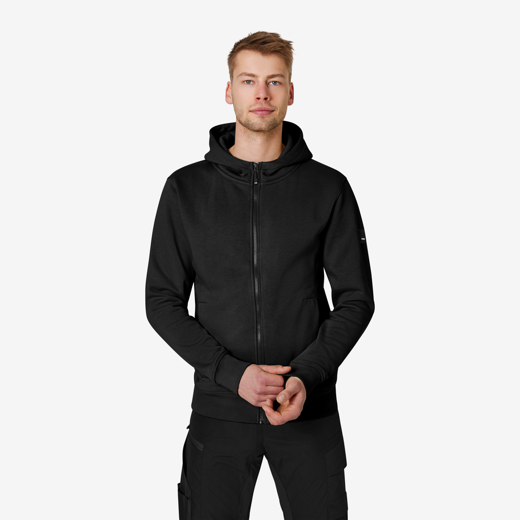 FHB QUENTIN Hoodie Jacke schwarz