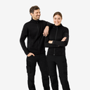 FHB MARIEKE Strick-Fleece-Jacke schwarz Damen