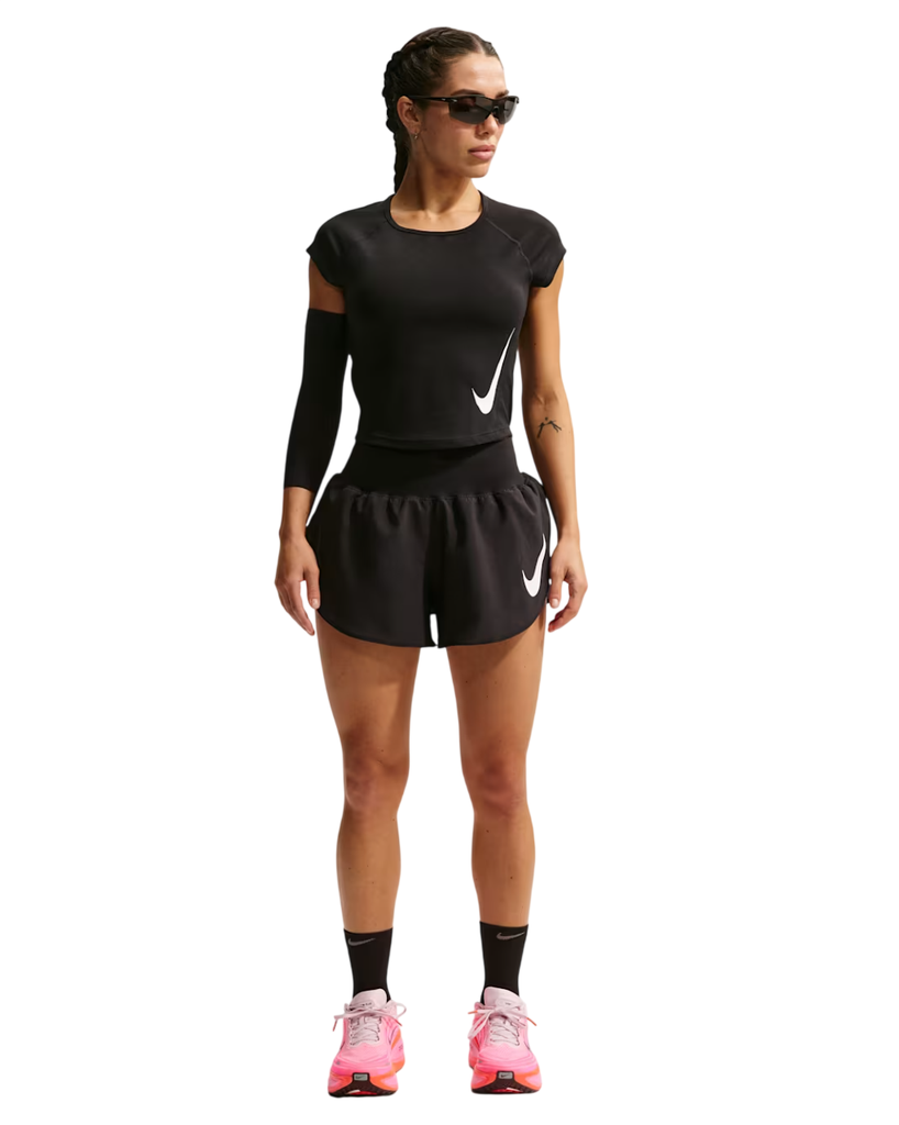 W NK TEMPO SWOOSH RUN DF SS