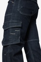 FHB WILHELM Arbeitsjeans elastisch schwarz-blau