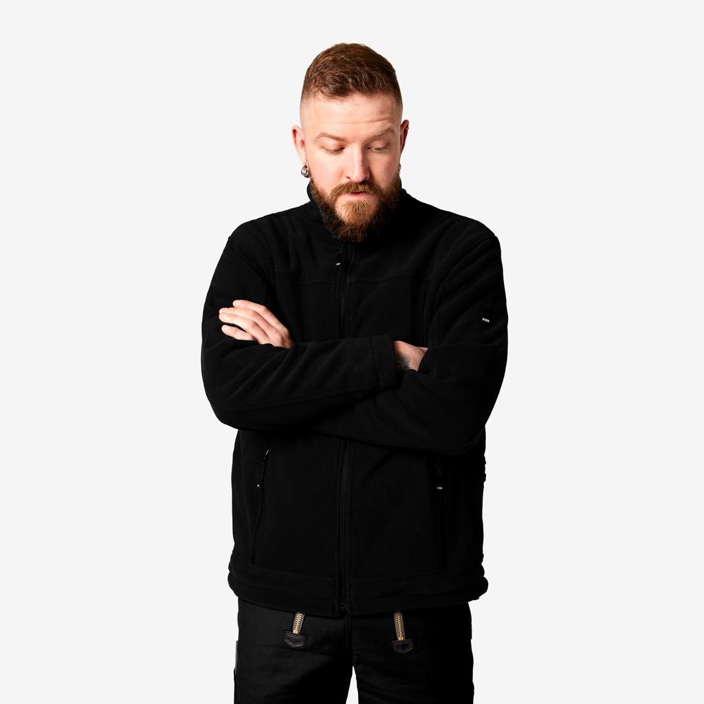 FHB ROMAN Fleece-Jacke schwarz 