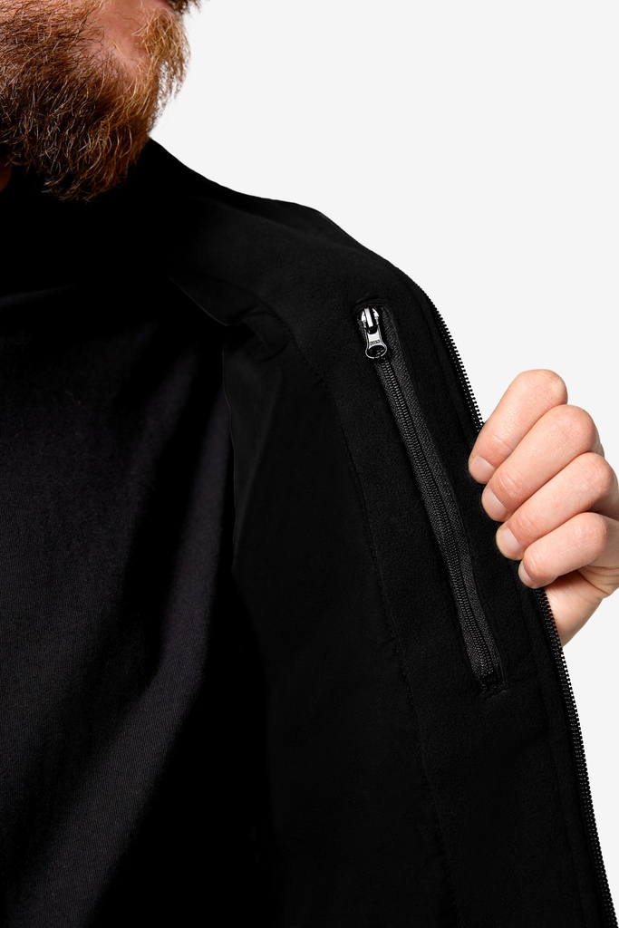 FHB ROMAN Fleece-Jacke schwarz 