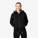 FHB JÖRG Sweater-Jacke mit Kapuze schwarz 