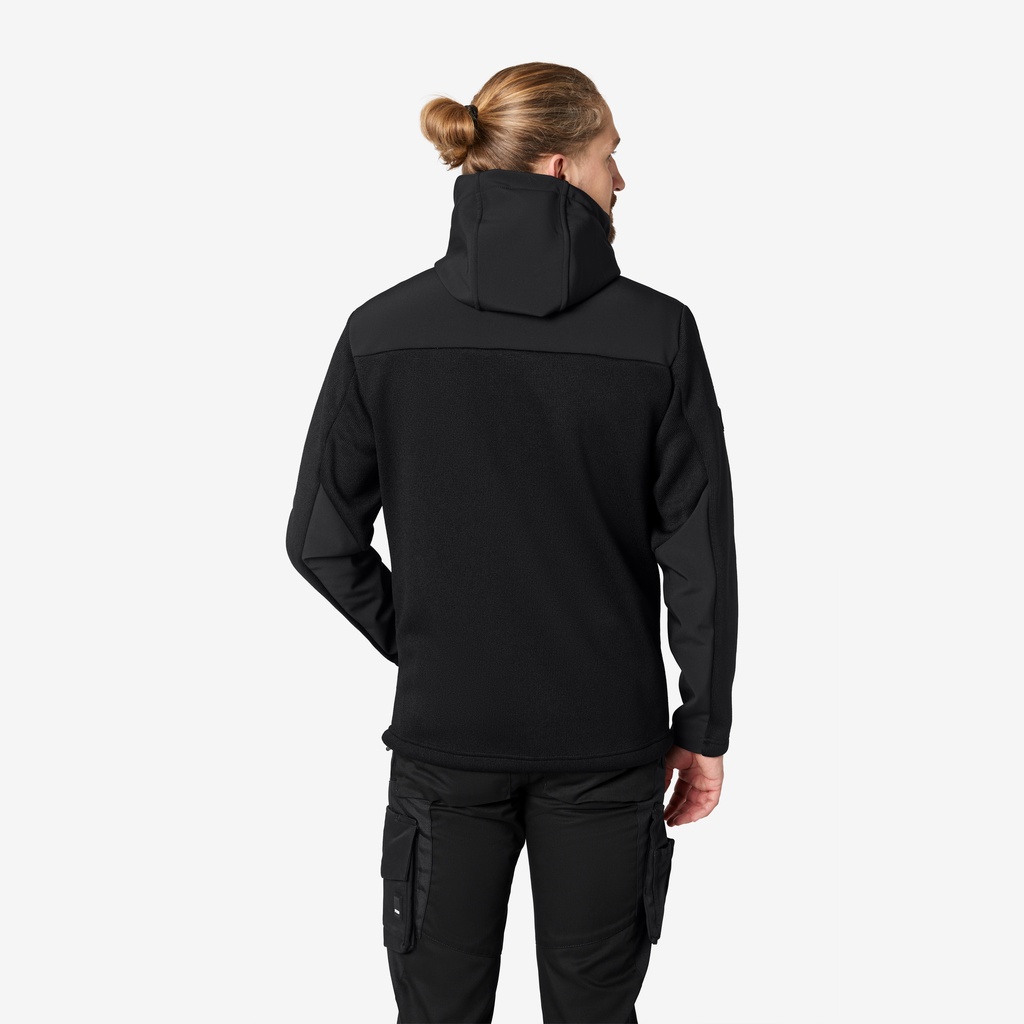 FHB MAXIMILIAN Hybrid-Softshelljacke schwarz