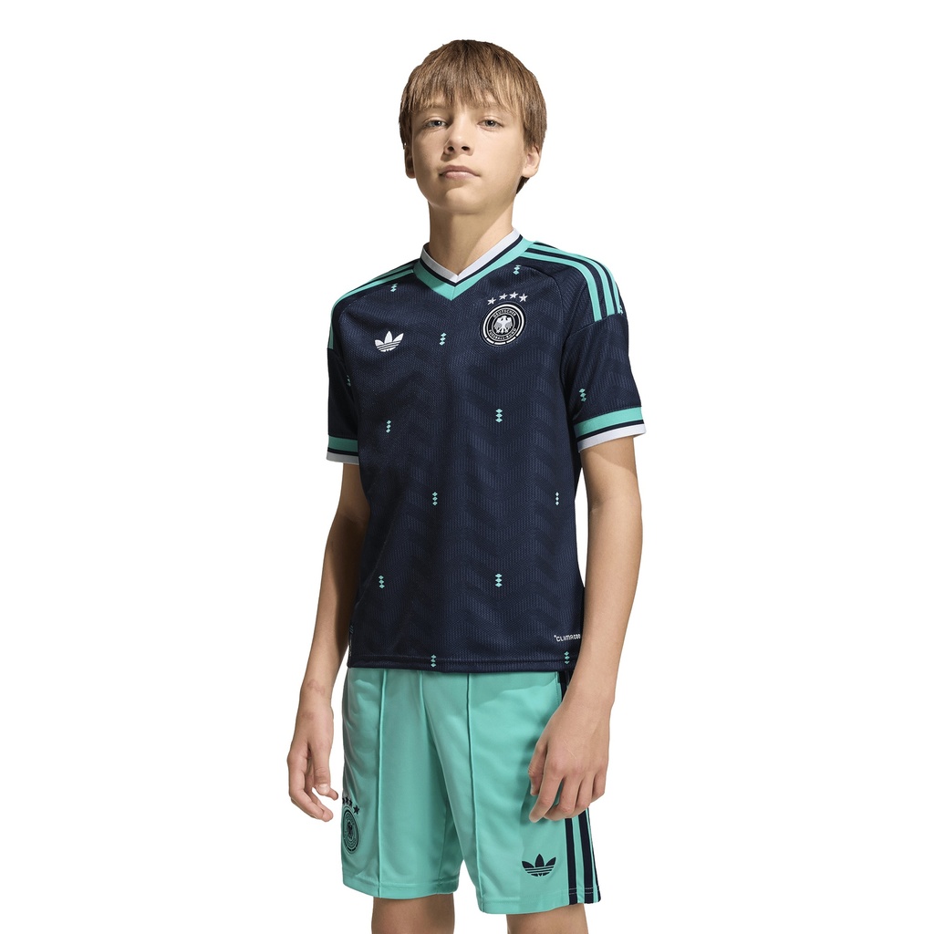 adidas Deutschland Auswärtstrikot blau Kinder  
