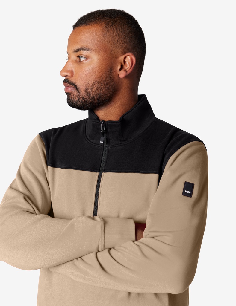 FHB ROB Zip-Sweatshirt beige