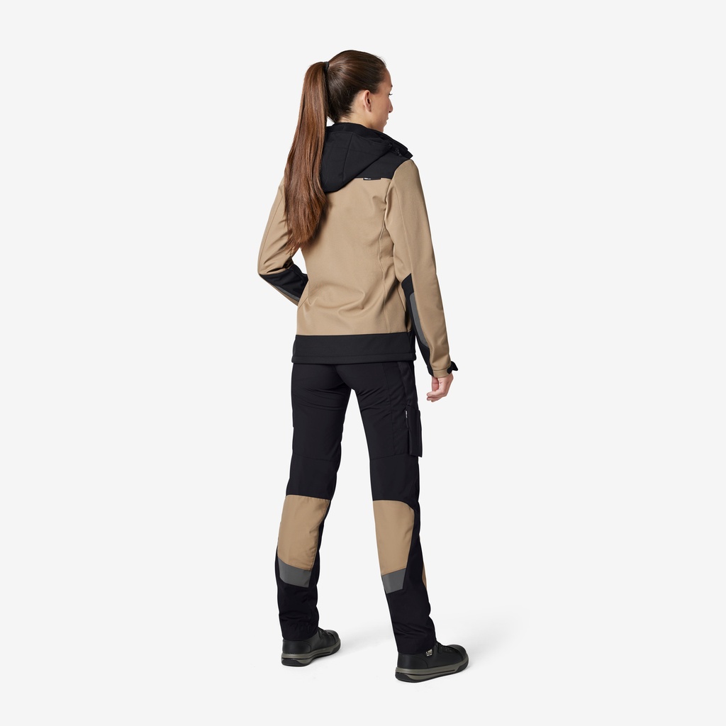 FHB MIO Arbeitshose elastisch beige- schwarz