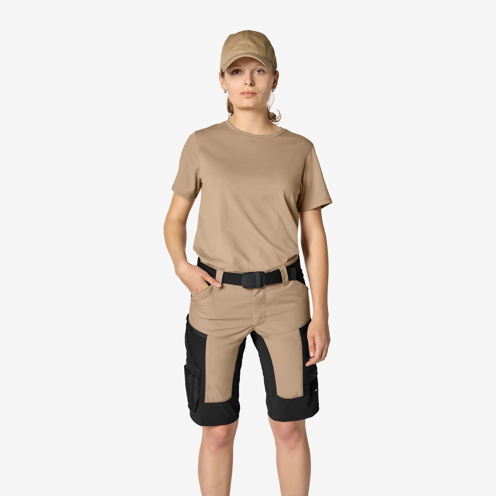 FHB KIM Bermuda elastisch beige-schwarz