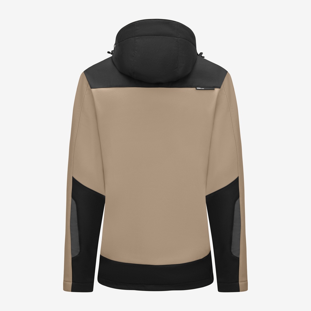 FHB JULIA Softshelljacke beige- schwarz 