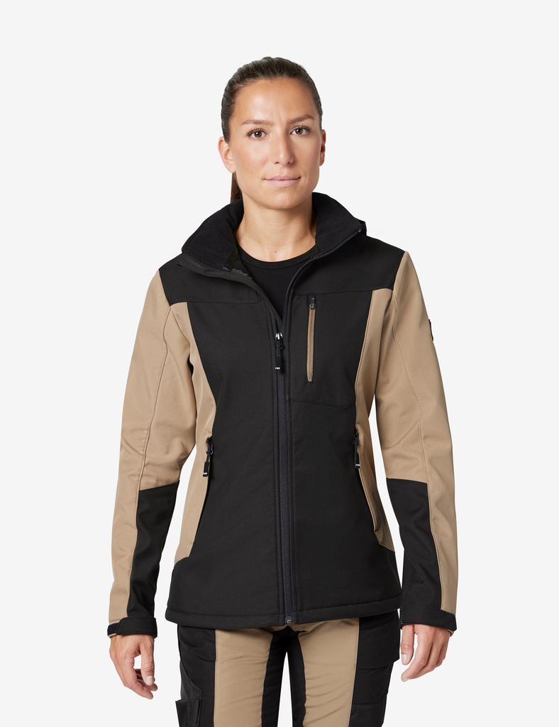 FHB JULIA Softshelljacke beige- schwarz 