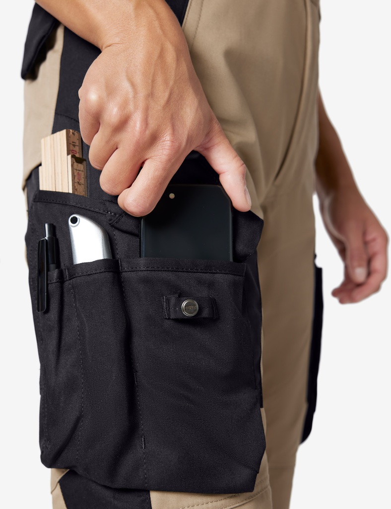 FHB ALMA Arbeitshose beige-schwarz 