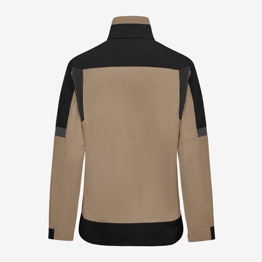 FHB ANDREA Arbeitsjacke beige-schwarz 