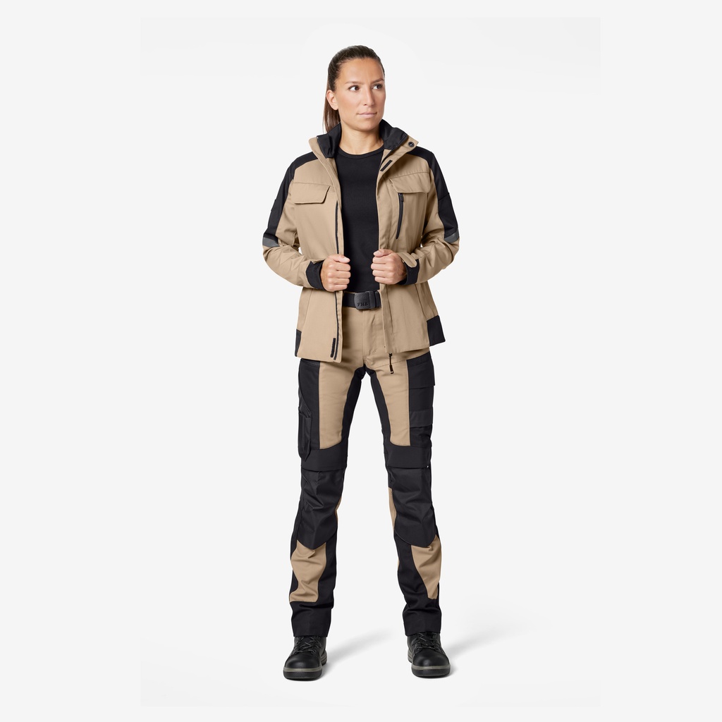 FHB ANDREA Arbeitsjacke beige-schwarz 