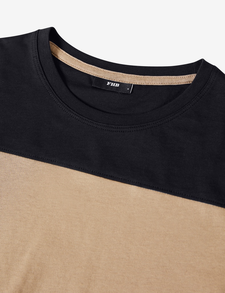 FHB KNUT T-Shirt beige-schwarz